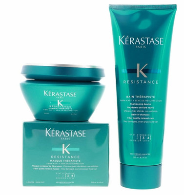 Kerastase Resistance Therapiste Shampoo And Masque Duo