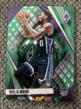 2023-24 Panini Phoenix #38 Malik Monk Phoenix Green Lazer #/175