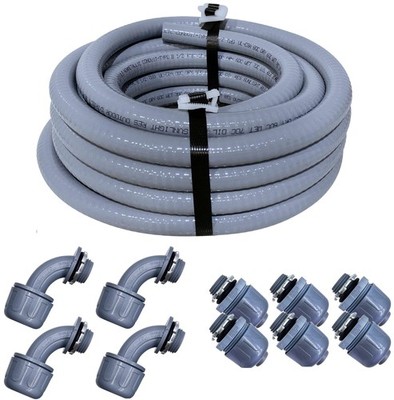 1/2'' 100 FT Flexible Liquid-Tight Conduit Kit Non-Metallic Made in USA _SALE OFF