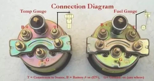 Smiths Replica Kit- Elec Temp + Oil + Fuel + Amp Gauge+Speedometer +Tacho 100 mm - Image 3 of 4