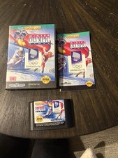 Sega Genesis Game Winter Olympic Games CIB Complete In Box 