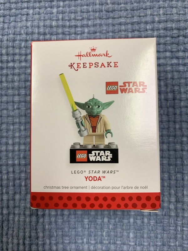 Hallmark Keepsake 2013 Christmas tree ornament YODA Lego Star Wars Character-New