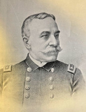 1899 Vintage Illustration Rear Admiral George Dewey Spanish American War
