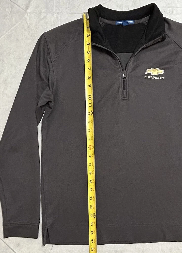 Chevrolet Chevy Logo Soft Shell 1/4 Zip Pullover Men’s M Gray - product detail image 6