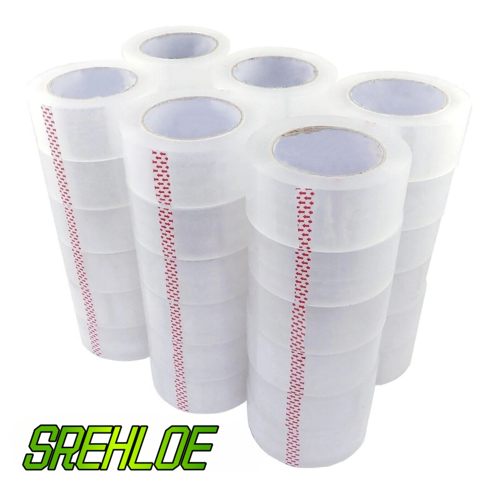 36 Rolls Clear Carton Sealing Packing Package Tape 2mil 2