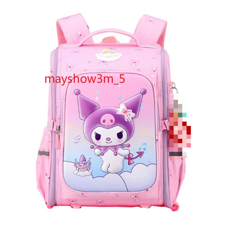 Kuromi Niños Trolley Estuche Mochila Estudiante Bolsa de Viaje 6 Ruedas Regalo Halloween NUEVO Foto 2 de 4