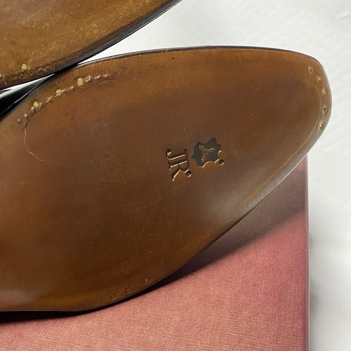 Bota Carmina Marrón Chukka Una Correa JR Rendenbach EE. UU. 10 con Caja y Bolsas Blandas $725 - Imagen 8 de 17
