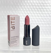 BITE Beauty POWER MOVE Soft Matte Lipstick Praline Full Size 0.14 oz RARE NIB