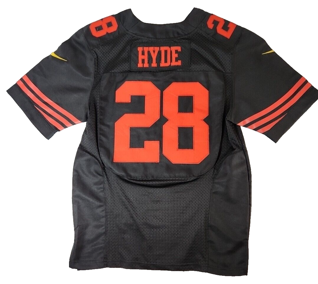 Carlos Hyde 49ers Vapor Untouchable Elite Jersey Black And Red