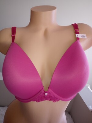 NWT Victoria's Secret Dream Angels Smooth & Lace Push-Up Bra 38DD (67)