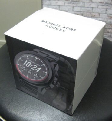 Fossil Japan MICHAELKORS ACCESS GRAYSON MKT5029 Smartwatch Black w/ Box r# 