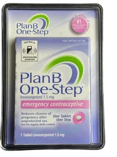Plan B One Step Emergency Contraceptive 2 Tablet- Exp- 07/2026+ No Plastic