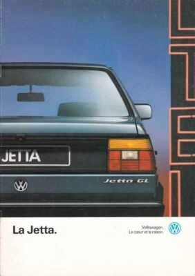 Catalogue Brochure VW Jetta 01/1989 Belgique en français - Photo 1/2