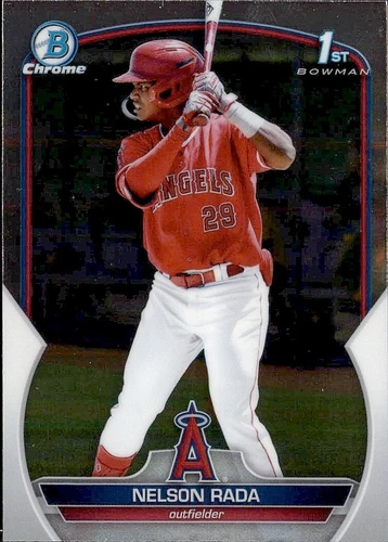 2023 BOWMAN CHROME PROSPECT 1ST LOS ANGELES ANGELS NELSON RADA #BCP-132