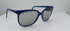 Vintage Mirror Lens Blue Oval Nylon Sunglasses Taiwan Frames