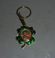 Lucky Penny Coin Token Keychain 1961 Birthday Cent Lottery Ticket Scratcher Cent