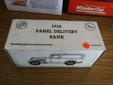 NEW RARE Ertl 1932 Panel Delivery Bank Locking Bank With Key In Box