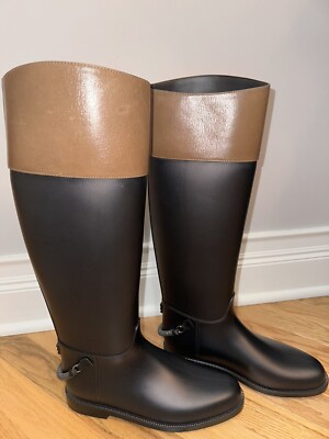 BRUNELLO CUCINELLI ライディング レインブーツ サイズ 38 NWOB Brunello Cucinelli Riding Rain Boots Sz 38 | eBay