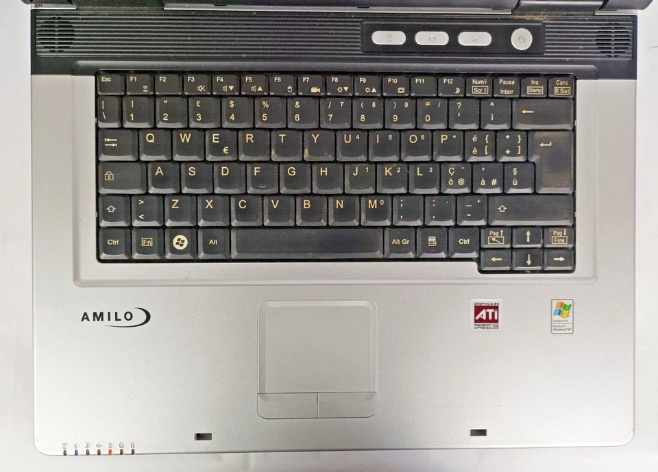 Fujitsu A1650G Sempron 3400+ 1gb ddr 60gb hdd ide Firewire Windows Xp Pro SP3 - Immagine 2 di 4