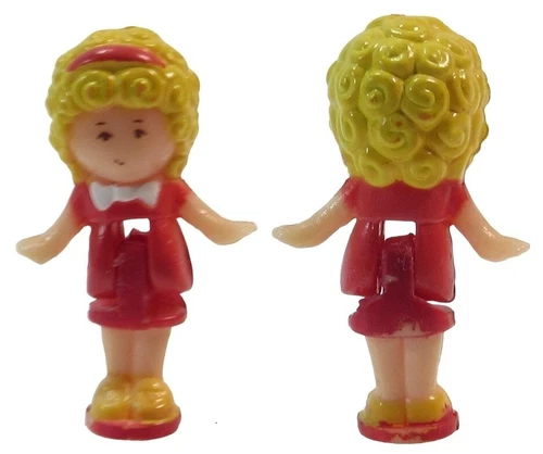 Polly Pocket Vintage Doll 1989 Polly's Sports Car Ring - Polly Bluebird Toys