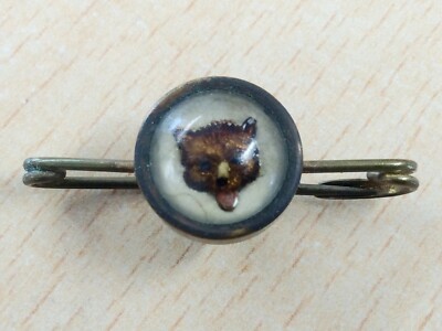 Broche Vintage Art Déco Années 1930 Représentant Un Fox Terrier - En Métal - Occasion, Bon état