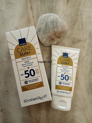 AVON 145,80 /L SUN+ PROTECT Mattierende Sonnencreme für das Gesicht mit LSF 50