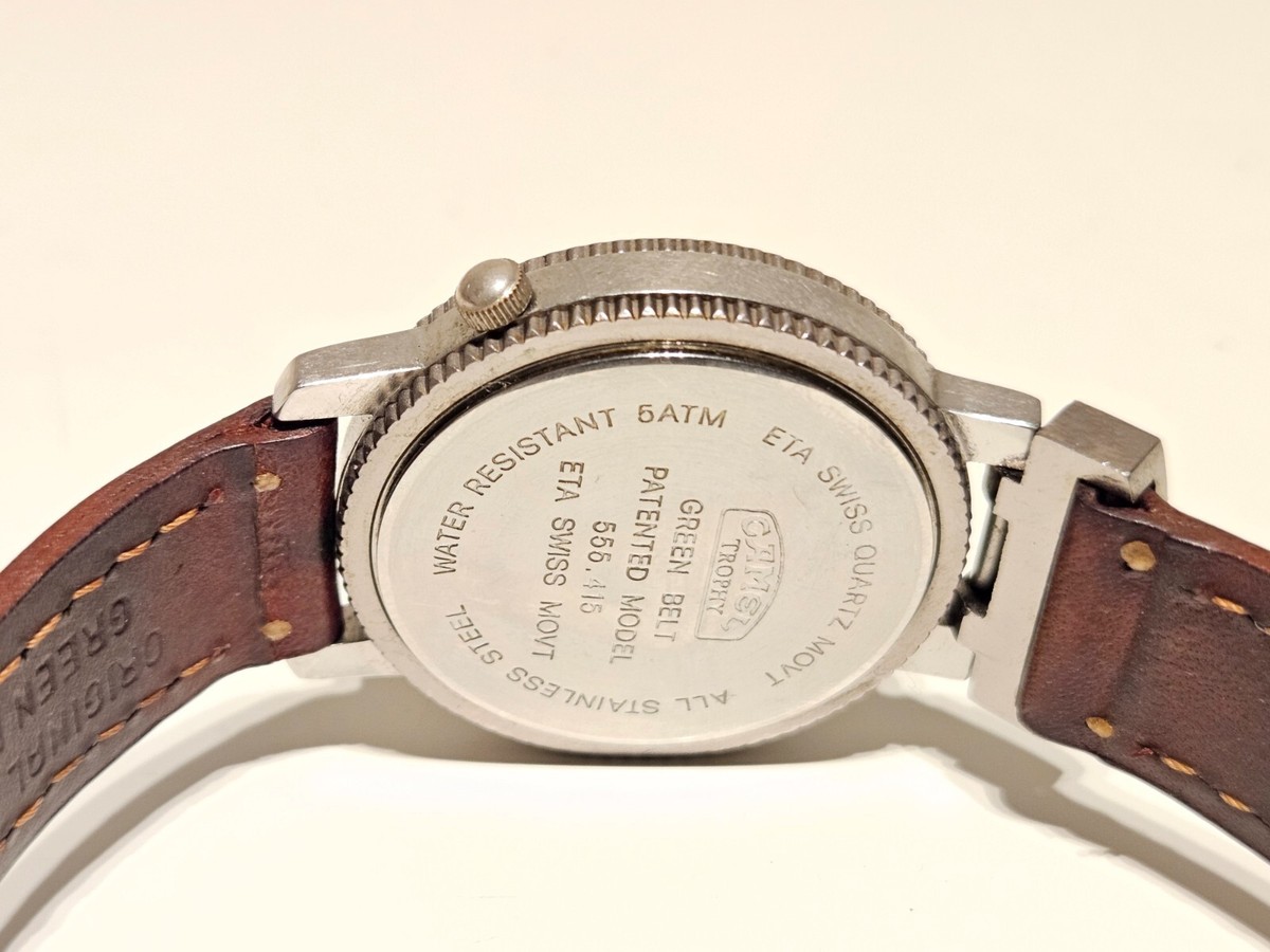 VINTAGE ORIGINAL SPORT ST. STEEL SWISS MEN'S QUARTZ WATCH 