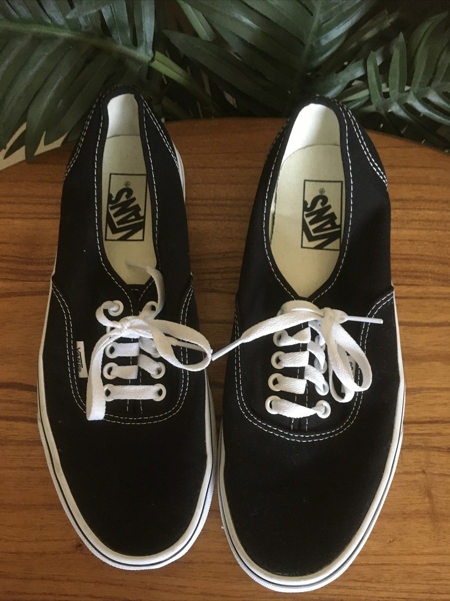 Vans Classic Black and White Casual Shoes Sneakers Womens Size
