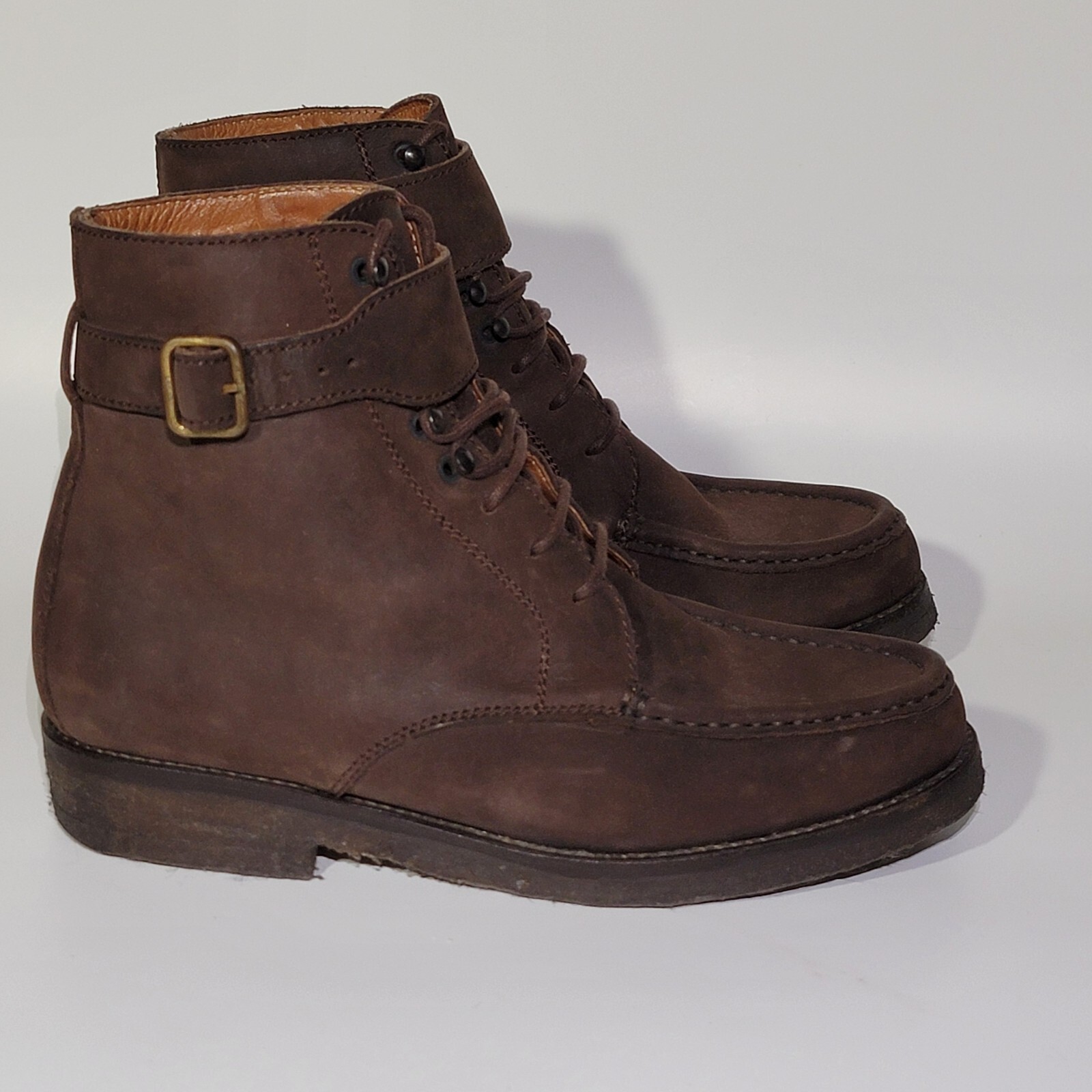 SAOLA Gucci stivaletti mocassini marrone suola crepe taglia 35 36 euro donna foderati pelliccia 5 US