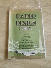 Radio Design 1931 issue 72 pages plus cover Original