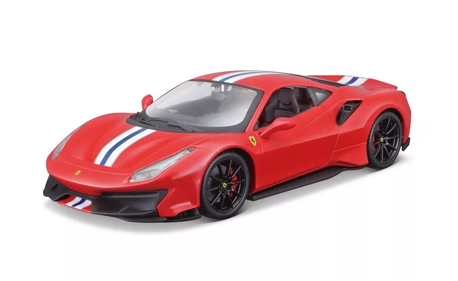 Bburago 1 24 Ferrari 488 Pista Diecast Model Sports Racing Car NEW IN BOX RED