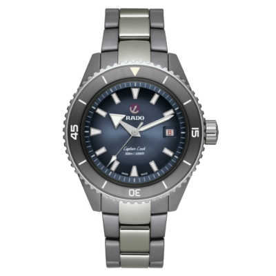 New Rado Captain Cook High-Tech Ceramic Diver Blue Dial Men's