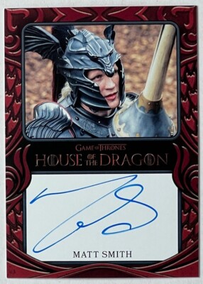 House of the Dragon Season One Matt Smith Autograph as Daemon Targaryen