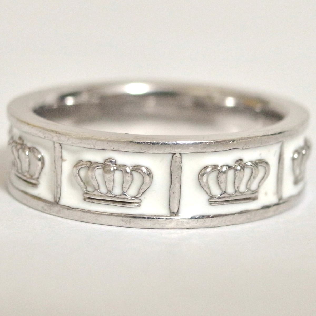 Auth Justin Davis Obsession Ring SRJ695 Shiny/White Silver Auth Justin Davis Obsession Ring SRJ695 Shiny/White Silver