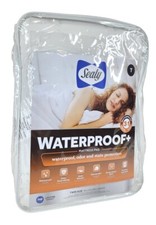 Sealy White Waterproof Mattress Pad Twin Size 39" x 75"