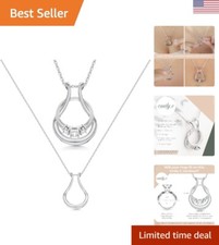 Ring Holder Necklace - Stainless Steel Ring Keeper Necklaces - Women & Men We...