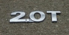 Vw Volkswagen 2.0t Emblem Letters Badge Decal Logo Oem Factory Genuine Stock