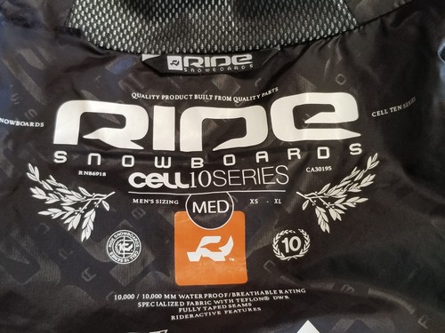 RIDE Snowboards snow snowboarding Men Cell Series 10 JACKET Green size M - Picture 14 of 18
