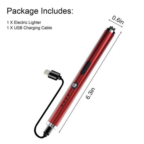 Electric Lighter Arc USB Rechargeable Candle BBQ Electronic Flameless Plasma - Picture 2 of 17