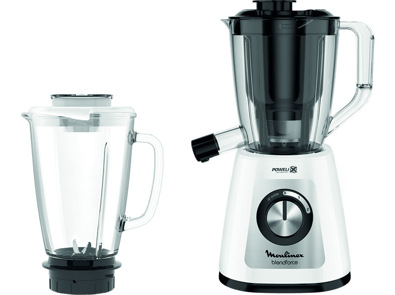 Batidora de vaso - Moulinex LM43Q1 BlendForce,Licuadora y Batidora,800W,1.75 L
