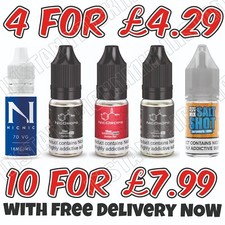 Nicotine Shots 10ml 18mg 15mg 18mg NicDrops Nic Shots Salts 70% 100% VG Premium