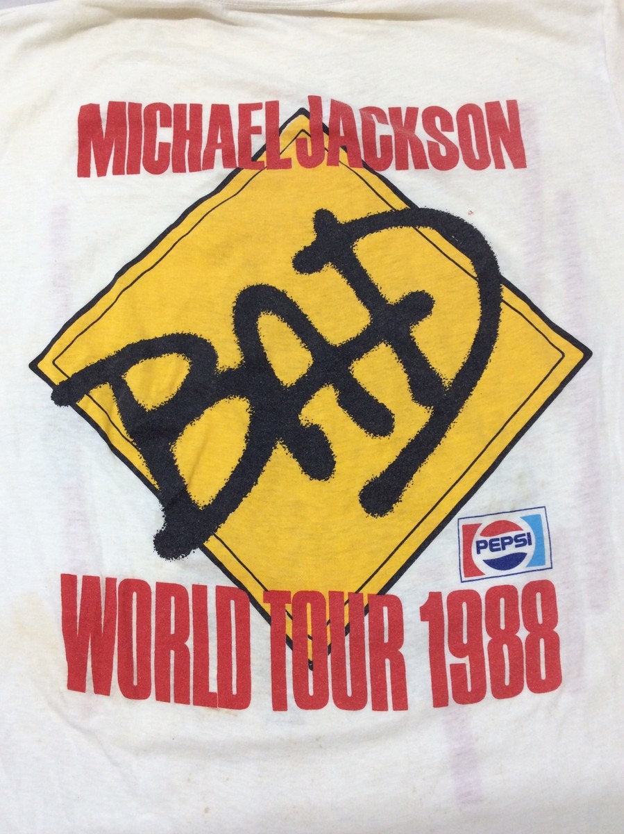 Vintage 1988 Michael Jackson Bad World Tour RARE Puzzle T