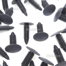 50pcs Auto Body Clip Fit 7mm Hole Plastic Rivet Push Pin Bumper Fender Retainer