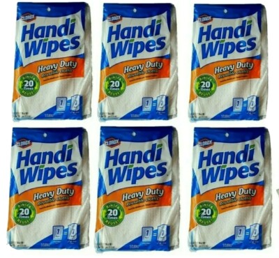 CLOROX CLOTHS ABSORBENT HEAVY DUTY BEIGE CLEANING TOWELS 6PKS