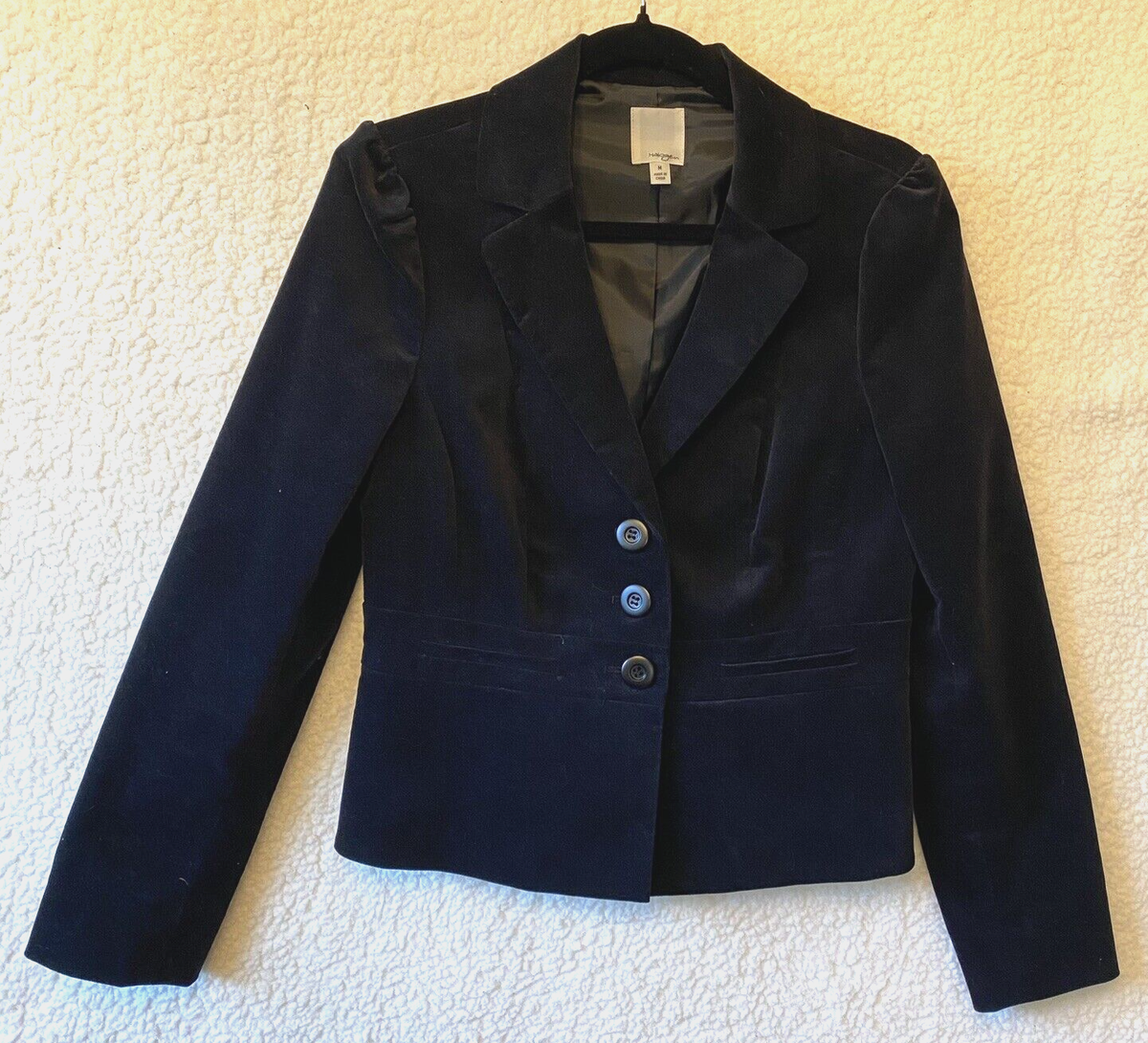 Halogen Blazer Halogen Blazer Jacket Medium Black Suit Velvet
