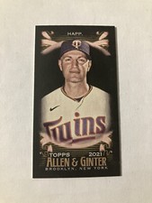 JA Happ 2021 Topps Allen & Ginter X Mini #165 Black Twins