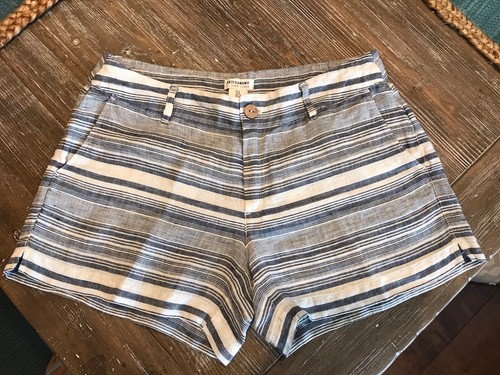 Artisan NY 100% Linen Shorts Size 6 