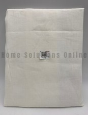 Pottery Barn Belgian Flax Linen Hemstitch Shower Curtain White 72" Sq N184J