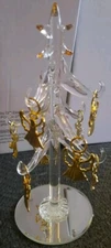 Glass Tree with Ornaments Angels 6" LSArts XM-1146