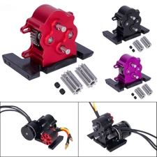 For 1/10 RC Crawler LCG Chassis Capra SCX10 Overdrive Dual Transmission Gearbox 